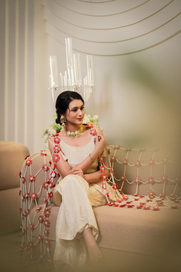 Pearl Phool Bridal Dupatta
