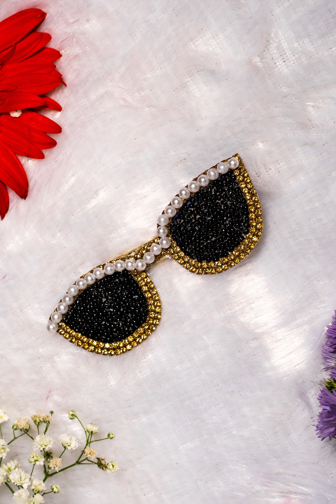 Glam Shades Pearl Brooch