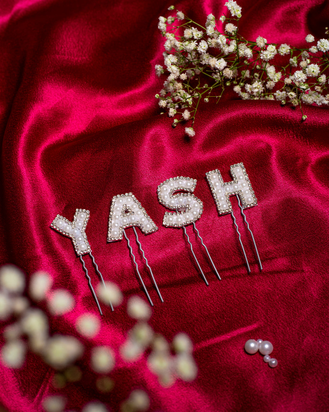 Pearl Shine Name Hair Pin