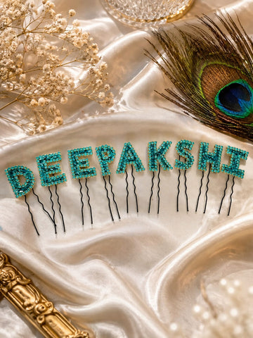 Turquoise Name Hairpin