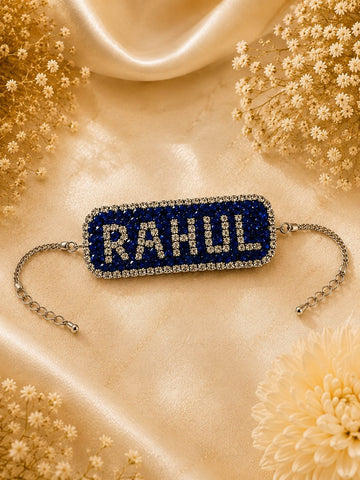 Blue Diamond Name Rakhi